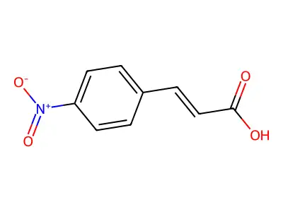2-Propenoic acid, 3-(4-nitrophenyl)- structure