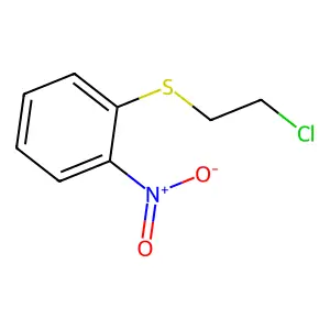 Sulfide, 2-chloroethyl o-nitrophenyl structure