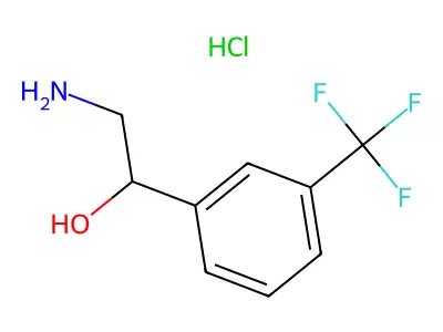 alpha-Aminomethyl-m-trifluoromethylbenzyl alcohol hydrochloride structure