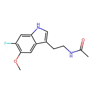 6-Fluoromelatonin structure