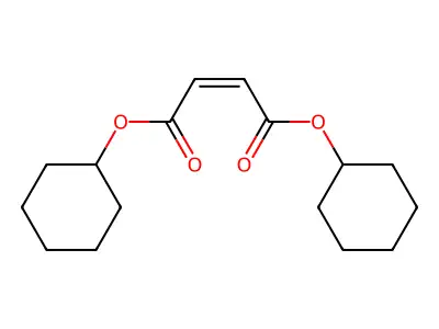 Dicyclohexyl but-2-enedioate structure