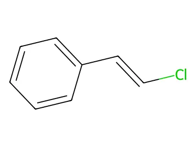 Benzene, chloroethenyl- structure