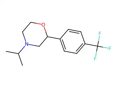 Morpholine, 4-(1-methylethyl)-2-[4-(trifluoromethyl)phenyl]- structure
