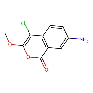 7-Amino-4-chloro-3-methoxyisocoumarin structure