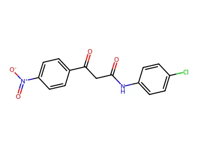 N-(4-Chloro-phenyl)-3-(4-nitro-phenyl)-3-oxo-propionamide structure