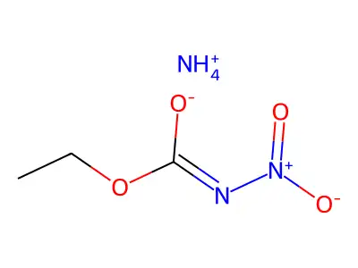 Azanium ethoxycarbonyl(nitro)azanide structure