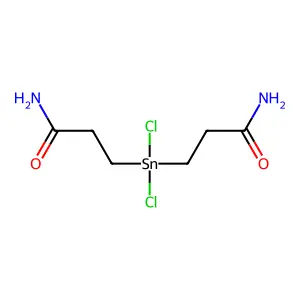 3,3'-(Dichlorostannanediyl)dipropanamide structure