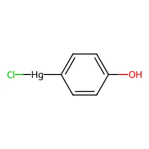 Mercury, chloro(4-hydroxyphenyl)- structure