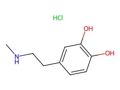 Methyldopamine hydrochloride structure