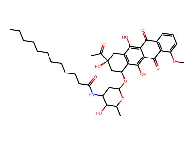 N-Dodecanoyl daunorubicin structure