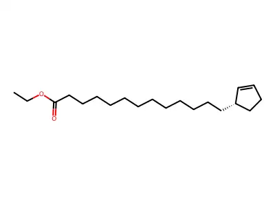 Ethyl 13-cyclopent-2-en-1-yltridecanoate structure