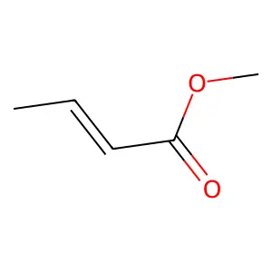Methyl but-2-enoate structure