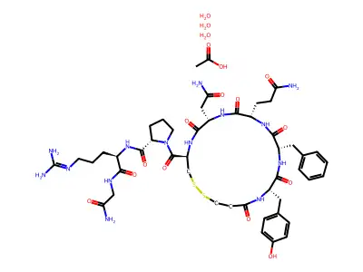 Desmopressin acetate (USP) structure