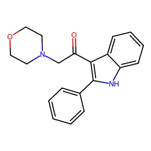Ethanone, 2-(4-morpholinyl)-1-(2-phenyl-1H-indol-3-yl)- structure