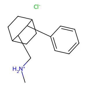 Bicyclo(2.2.2)octane-2-methylamine, N-methyl-3-phenyl-, hydrochloride, (Z)- structure