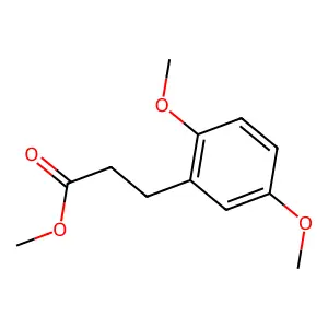 Benzenepropanoic acid, 2,5-dimethoxy-, methyl ester structure