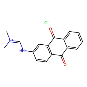 Ammonium, ((N-anthraquinon-2-YL)aminomethylene)dimethyl-, chloride structure