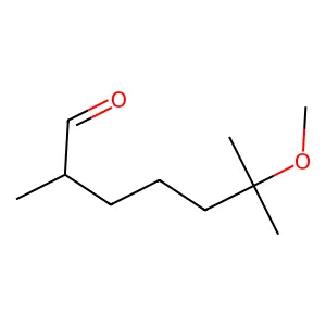 (+-)-6-Methoxy-2,6-dimethylheptanal structure