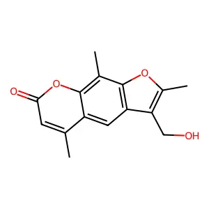 Hydroxymethyltrioxsalen structure