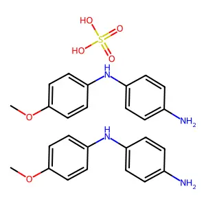 1,4-Benzenediamine, N-(4-methoxyphenyl)-, sulfate (2:1) structure