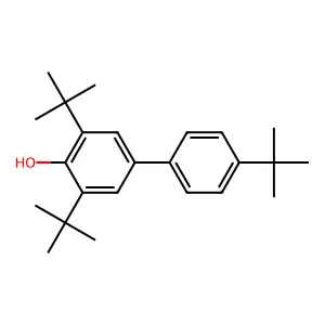 3,4',5-Tris(1,1-dimethylethyl)(1,1'-biphenyl)-4-ol structure
