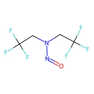 2,2,2-Trifluoro-N-nitroso-N-(2,2,2-trifluoroethyl)ethanamine structure