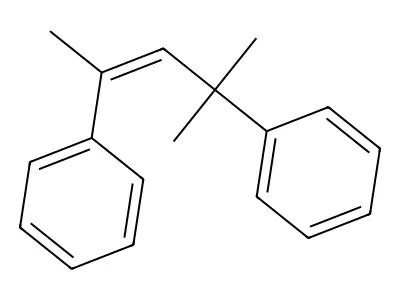 (2-Methyl-4-phenylpent-3-en-2-yl)benzene structure