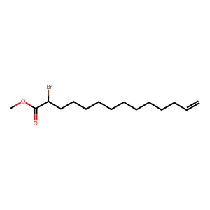 Methyl 2-bromotetradec-13-enoate structure