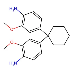 4,4'-Cyclohexylidenedi-o-anisidine structure