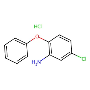 Benzenamine, 5-chloro-2-phenoxy-, hydrochloride (1:1) structure