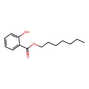 Heptyl 2-hydroxybenzoate structure