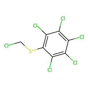 Pentachloro((chloromethyl)thio)benzene structure