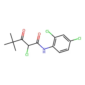 Pentanamide, 2-chloro-N-(2,4-dichlorophenyl)-4,4-dimethyl-3-oxo- structure