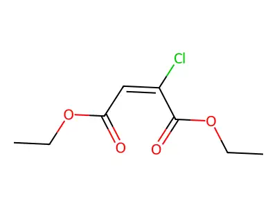 Diethyl 2-chlorobut-2-enedioate structure