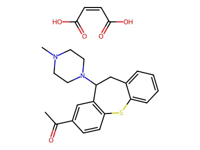 1-[5-(4-Methylpiperazin-1-yl)-5,6-dihydrobenzo[b][1]benzothiepin-3-yl]ethanone structure