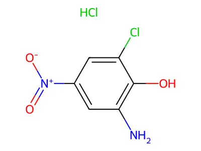 (3-Chloro-2-hydroxy-5-nitrophenyl)azanium chloride structure
