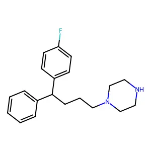 1-(4-(4-Fluorophenyl)-4-phenylbutyl)piperazine structure