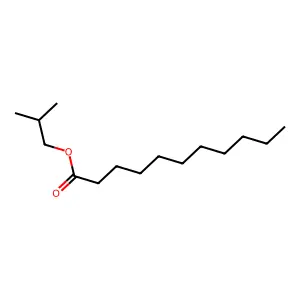 Undecanoic acid, 2-methylpropyl ester structure