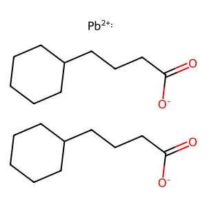 Lead(II) cyclohexanebutyrate structure