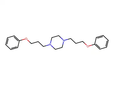 Piperazine, 1,4-bis(3-phenoxypropyl)- structure