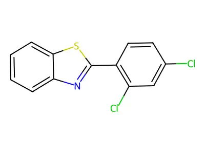 Benzothiazole, 2-(2,4-dichlorophenyl)- structure