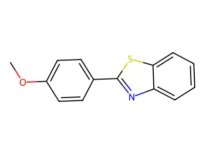 2-(4-Methoxyphenyl)benzothiazole structure
