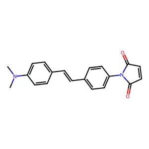1H-Pyrrole-2,5-dione, 1-[4-[2-[4-(dimethylamino)phenyl]ethenyl]phenyl]- structure