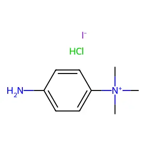 Benzenaminium, 4-amino-N,N,N-trimethyl-, iodide, hydrochloride (1:1:1) structure