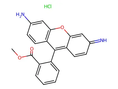3,6-Diamino-9-(2-(methoxycarbonyl)phenyl)xanthylium chloride structure