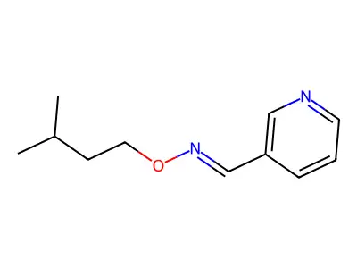 nicotinaldehyde O-isopentyloxime structure