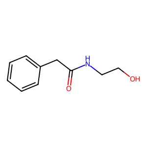 N-(2-hydroxyethyl)-2-phenylacetamide structure