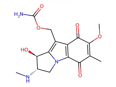trans-1-Hydroxy-7-methoxy-2-methylaminomitosene structure
