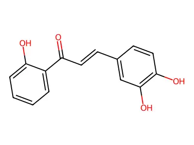 3-(3,4-Dihydroxyphenyl)-1-(2-hydroxyphenyl)-2-propen-1-one structure