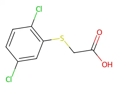 Acetic acid, 2-[(2,5-dichlorophenyl)thio]- structure